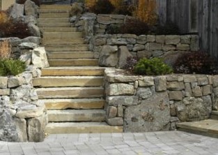Dry Stack Stairs And Retaining Stem Walls